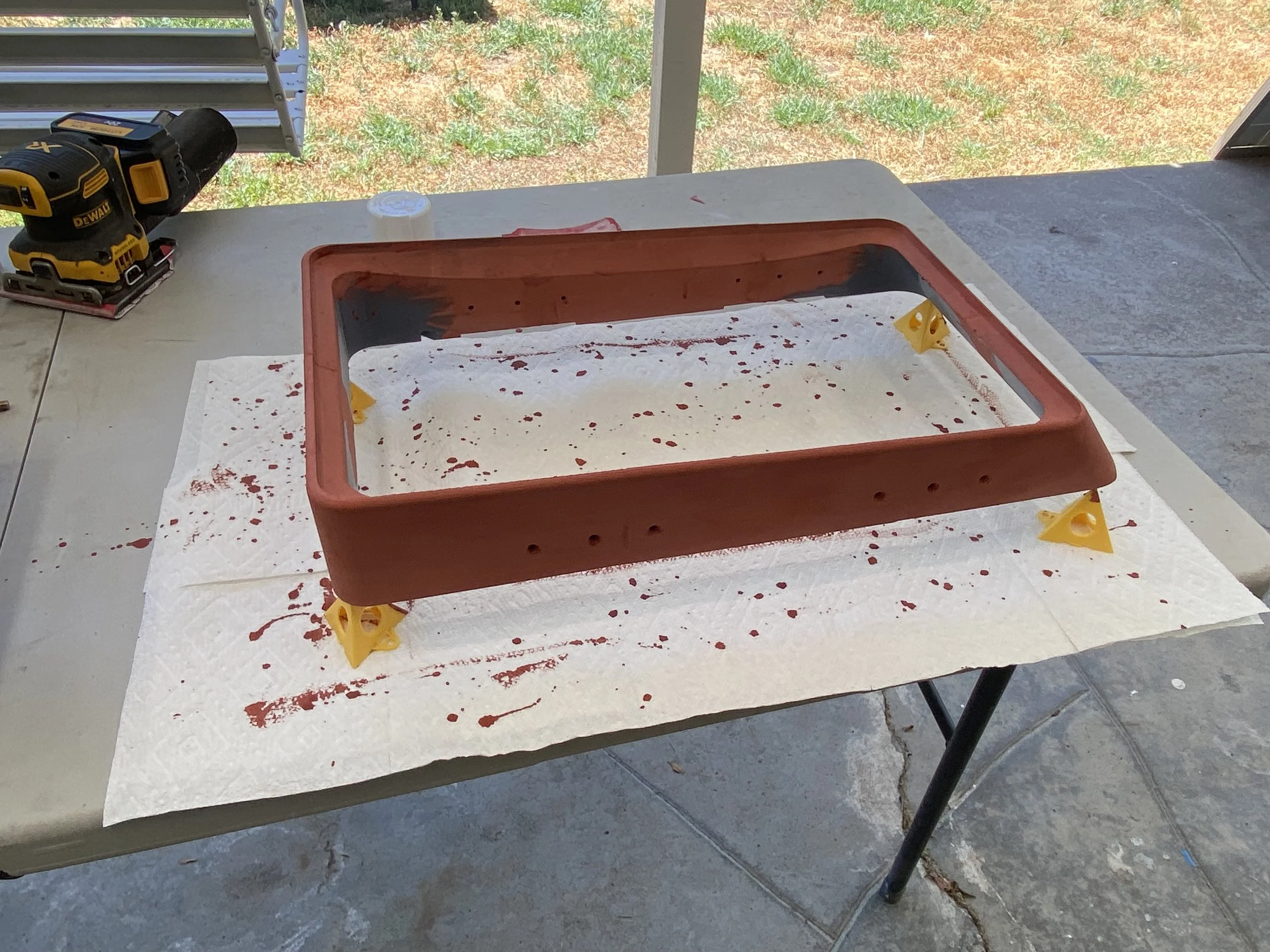 And then sanded down and painted