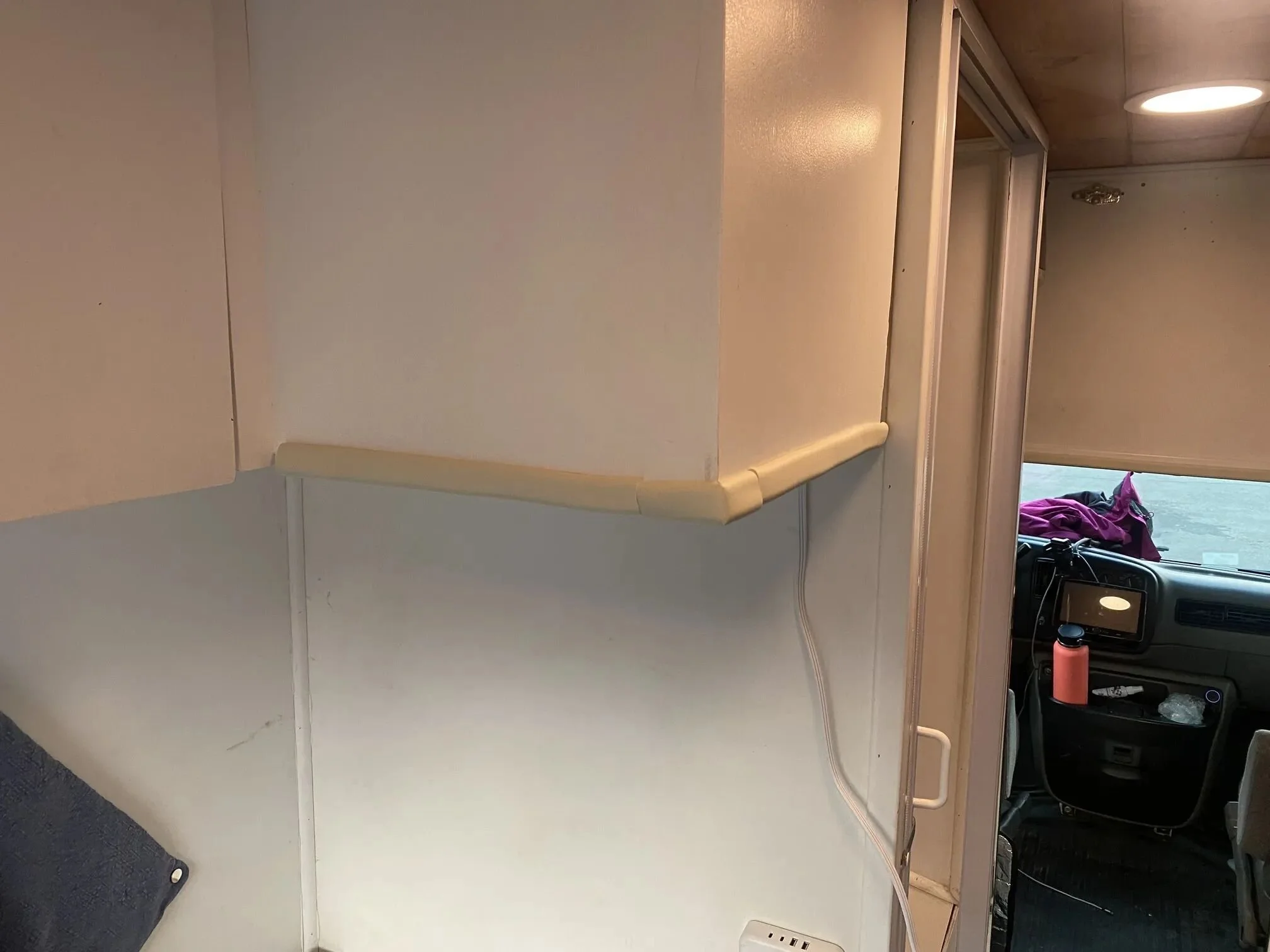 Sharp cabinet corners proved a hazzard