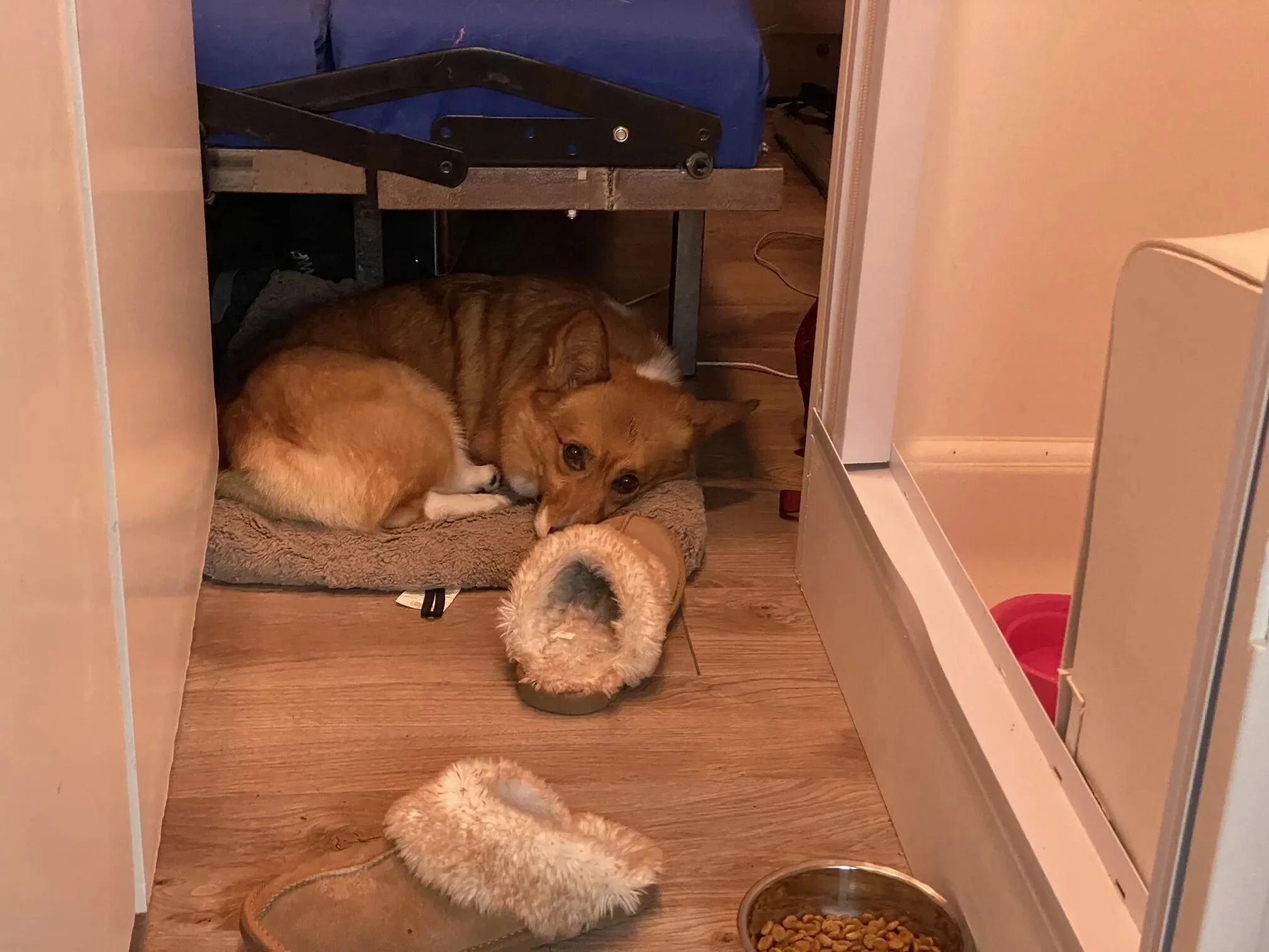 Rear space heater