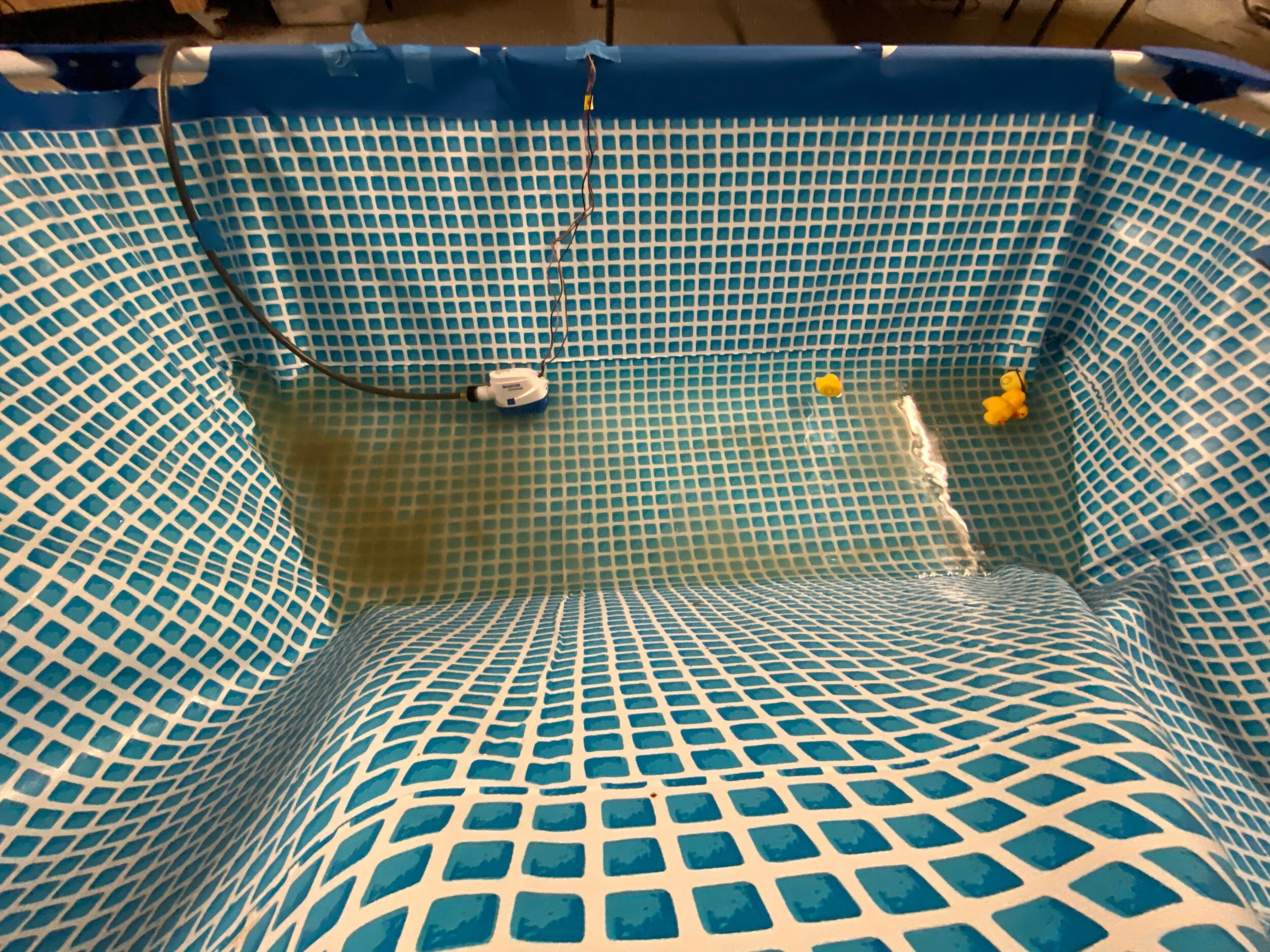rusting testing test pool remanants